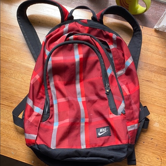 nike plaid backpack